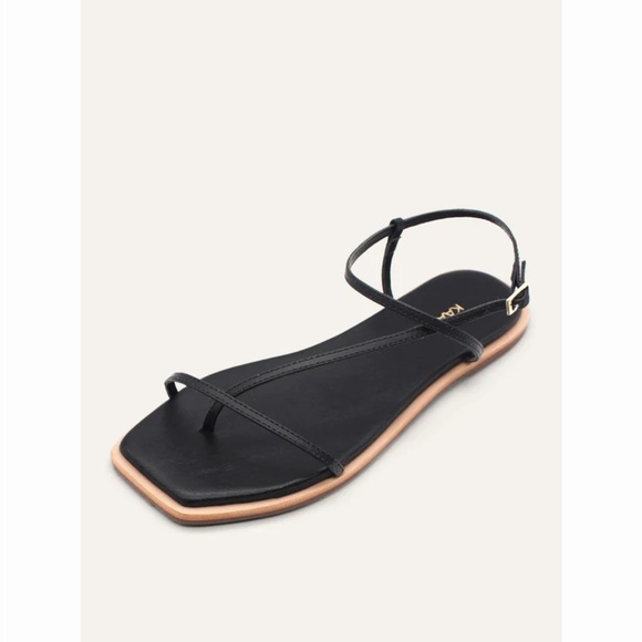 Kaanas Alayta Black Strappy Sandals - Picture 3 of 7